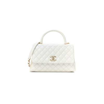 CHANEL IRIDESCENT CAVIAR QUILTED SMALL COCO HANDLE FLAP 1461406 (28*18*11cm)